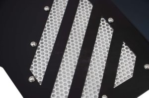 Jeep Wrangler Unlimited Inner Fender Kit - Front - Fishbone Offroad - Black Powdercoat - `18-`27